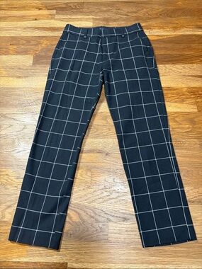 GAP slim ankle grid plaid pants
